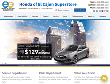 Tablet Screenshot of hondaofelcajon.com